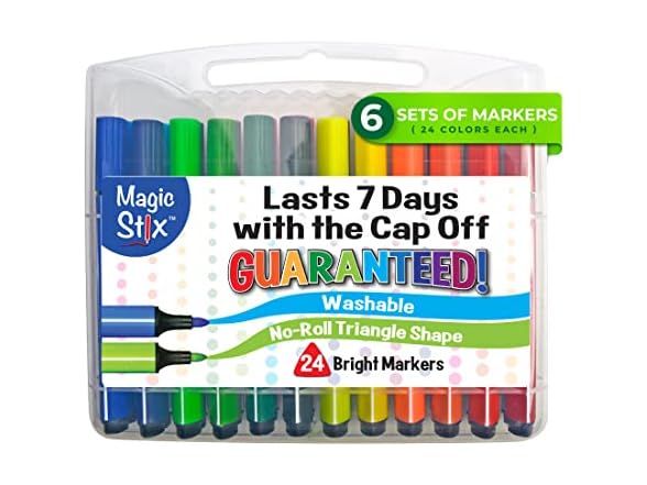 The Pencil Grip Magic Tri Stix Markers 24 colors