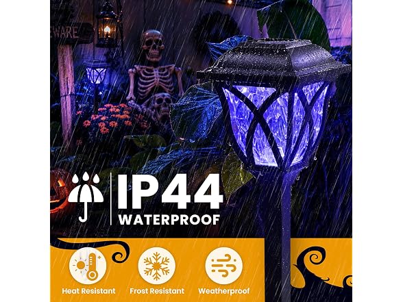 GIGALUMI Solar Halloween Lights 6 Pack