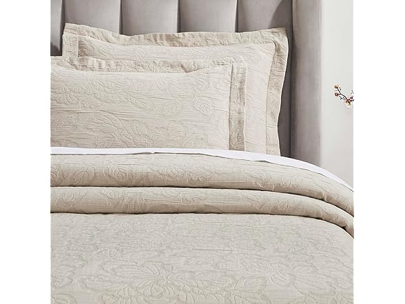 Superior 3 Piece Cotton Bedspread Set