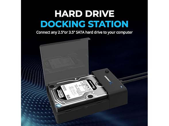 USB 3.0 to SATA Lay-Flat Docking Station