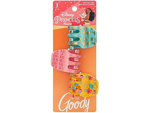GOODY Classics Half Claw Clips - 3-Pac
