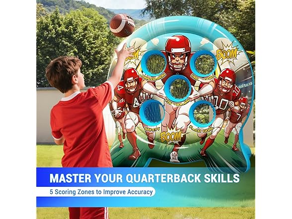 Tzsmat Inflatable Football toss game