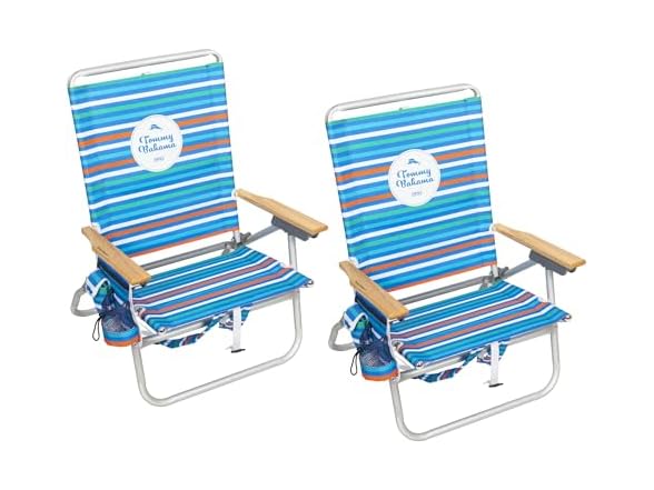 Tommy Bahama 2-Pack Chair, Logo Stripe