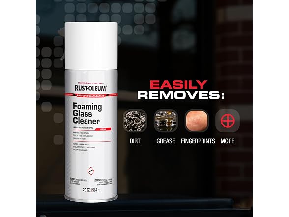 Rust Oleum Foaming Glass Cleaner 20 oz