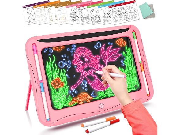 MERGUEZ Magic LED Drawing Board for Kids