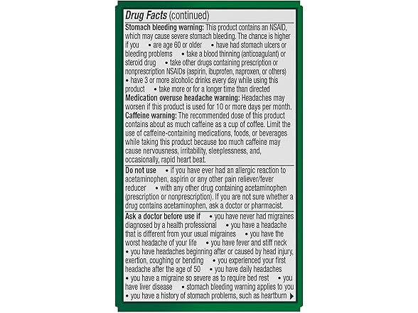 Excedrin Excedrin Migraine Caplets, 24ct