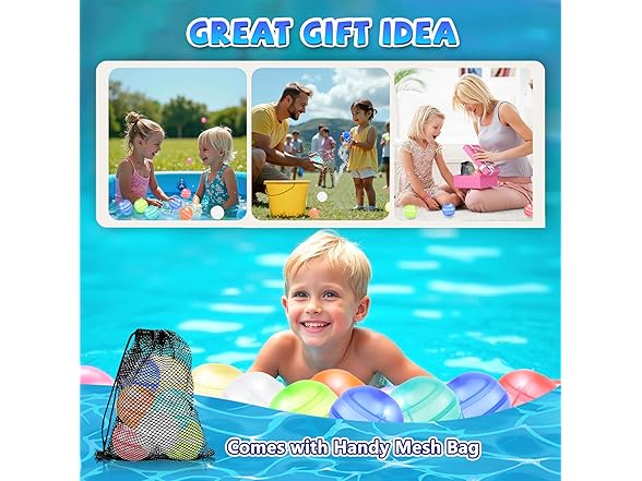 Reusable Water Balloons 48-Pack