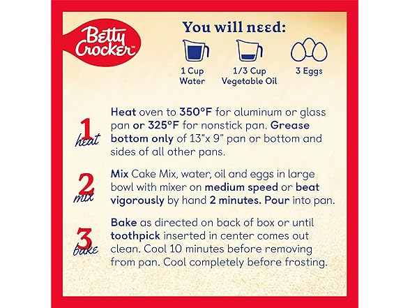 Betty Crocker Vanilla Cake Mix 13.25 oz