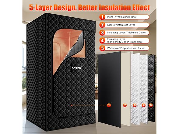 X-Vcak Portable Steam Sauna Box