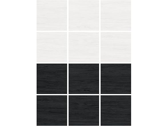 FloorPops x Chris Loves Julia 12-in by 12-in Lawrence Black