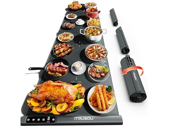 Food Warming Mat – Extendable Roll-Up