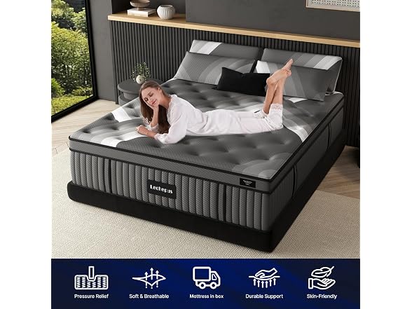 Lechepus 14Inch California Mattress in Box