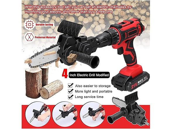HAOYICD AAP-Tool-170 Electric Drill to Chainsaw
