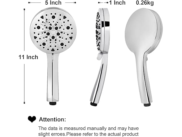 High Pressure Shower Head 8 Settings