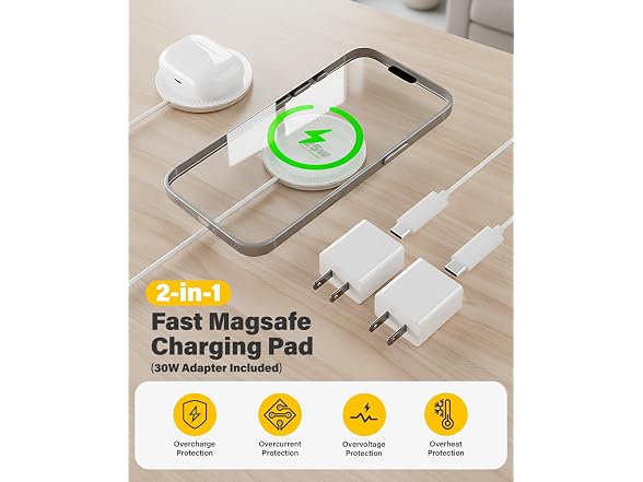 WayLite 25W Wireless MagSafe Charger