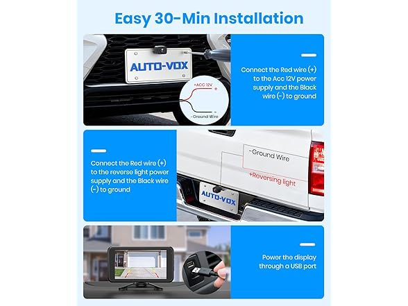 AUTO-VOX 1080P Wireless Backup Camera