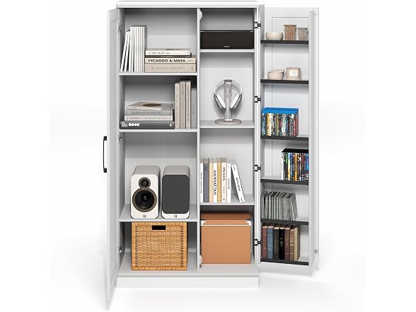 Furinno Robin 4-Tier 2 Doors Pantry