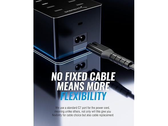 SABRENT 8-Port Charging Station w/ LCD Display