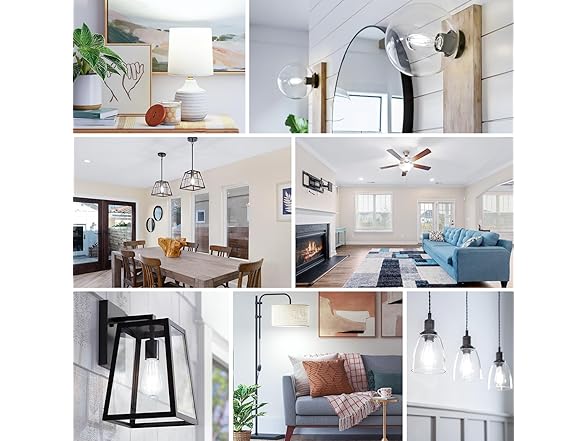 Brightever B0DHGKFF9D 4-Pack Vintage LED Edison Bulb