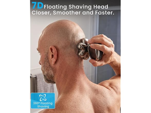 FENTGO 7D Floating Head Shaver for Men