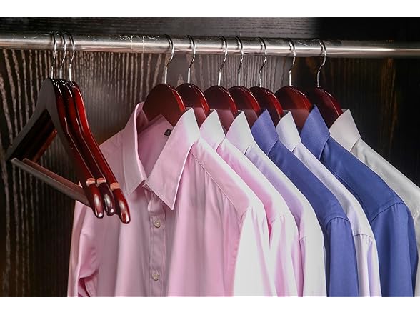 Sukkiri Homu Wooden Hangers 20 Pack Walnut 