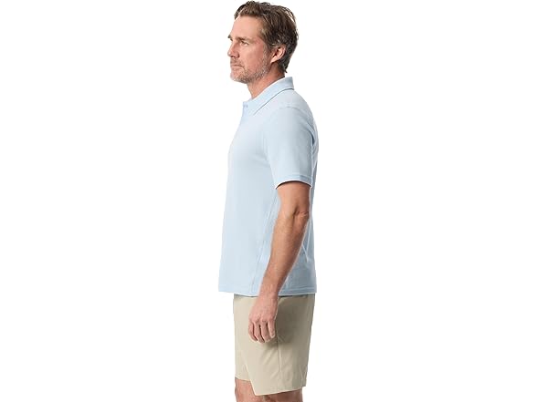 Bass Outdoor Men Short Sleeve Textured Polo Shirt