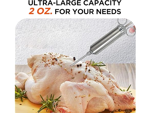 Red Mountain Valley Stainless Steel Turkey Injector
