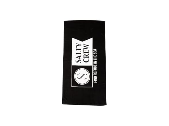Salty Crew Alpha Refuge Towel Black OS