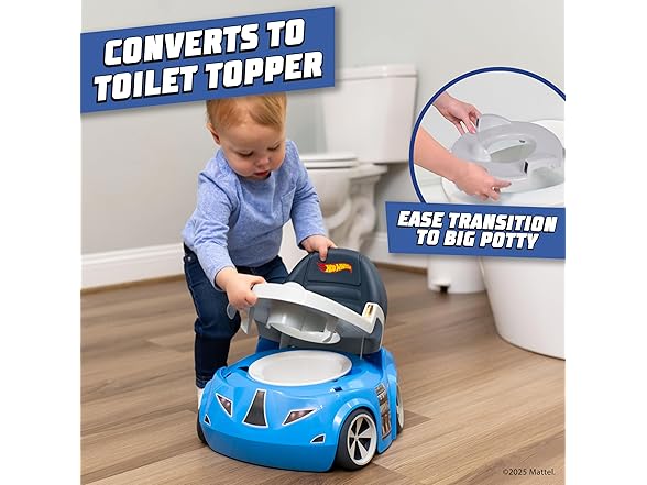 Hot Wheels Blue Race Car Potty Training Toilet