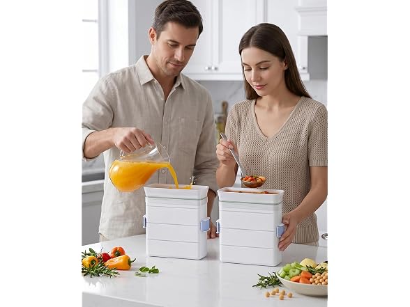 LAMU Soup Freezer Molds, 2-Cup + 6-Cup