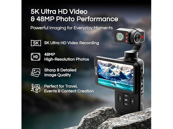 Minolta Showtime MN5KG100 5K 48MP Gimbal Camera