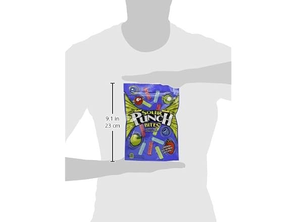 Sour Punch Flavors Bites Candy, 9 Ounce -- 12 per
