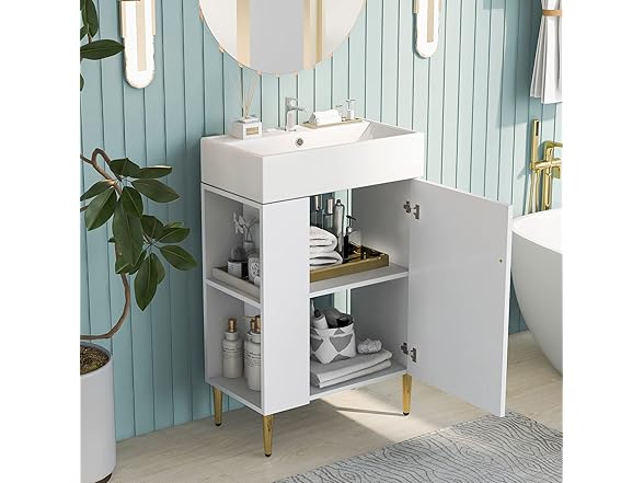 BNSPLY 22 Inch Bathroom Vanity with Sink