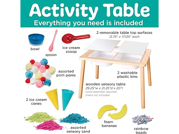 Creativity for Kids Deluxe Sensory Table: Ice Cream Shop