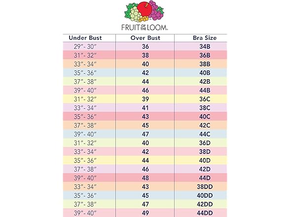 Fruit of the Loom T-Shirt Bra 36B