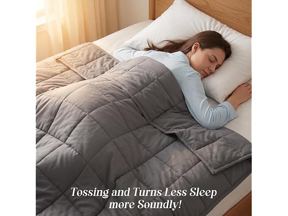 Smart Queen Weighted Blanket for Adults, Twin