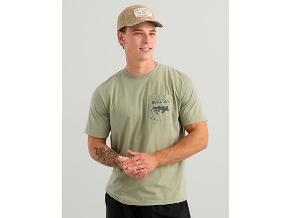 HUK Men's Short Sleeve Tee Seagrass (XX-Large)