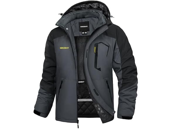 HIKEBAY Mens Waterproof Ski Jacket