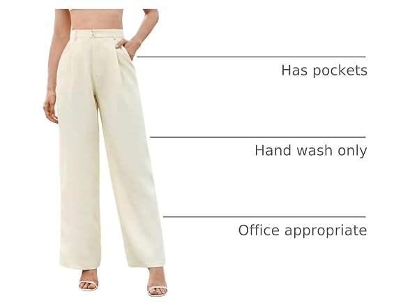 SweatyRocks Women (M) Elegant High Waist Trousers