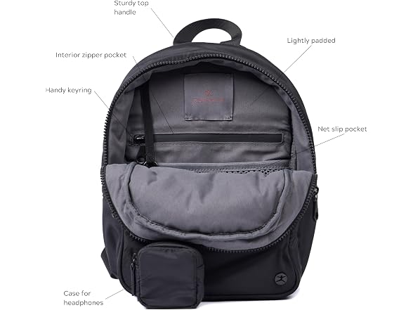 Danskin Women's Milo Backpack, Black