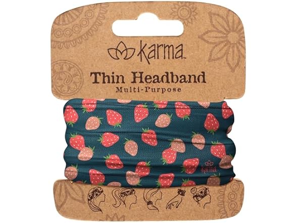Karma Strawberries Headband for Women 