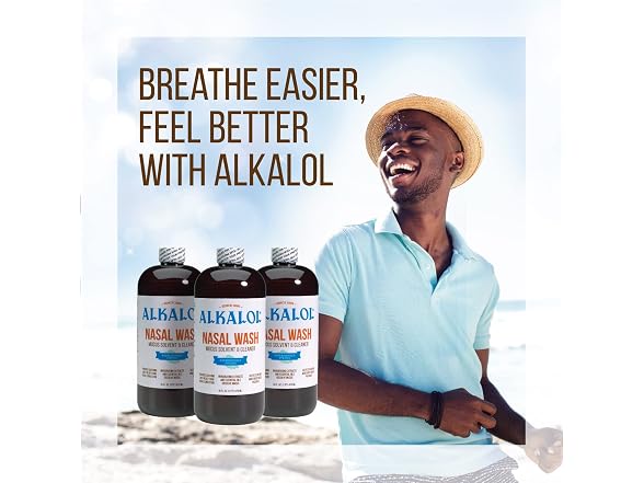 Alkalol Nasal Wash Solution 16oz 3pk