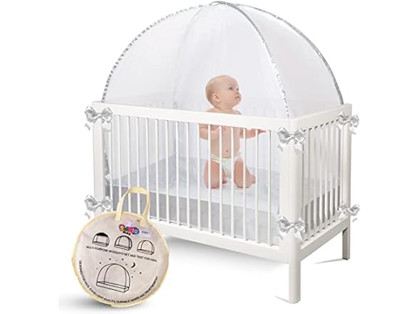 Protective Crib Tent Canopy for Babies