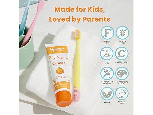 Himalaya Himalaya Kids Orange Toothpaste, 4oz