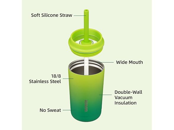 BJPKPK 12oz Tumbler w/ Lid & Straw
