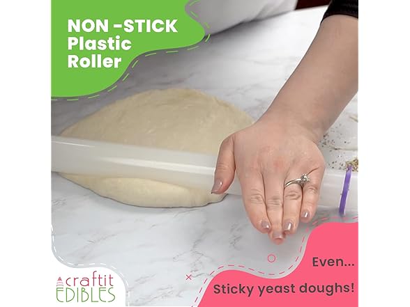 Rolling Pin w/ Thickness Rings 20