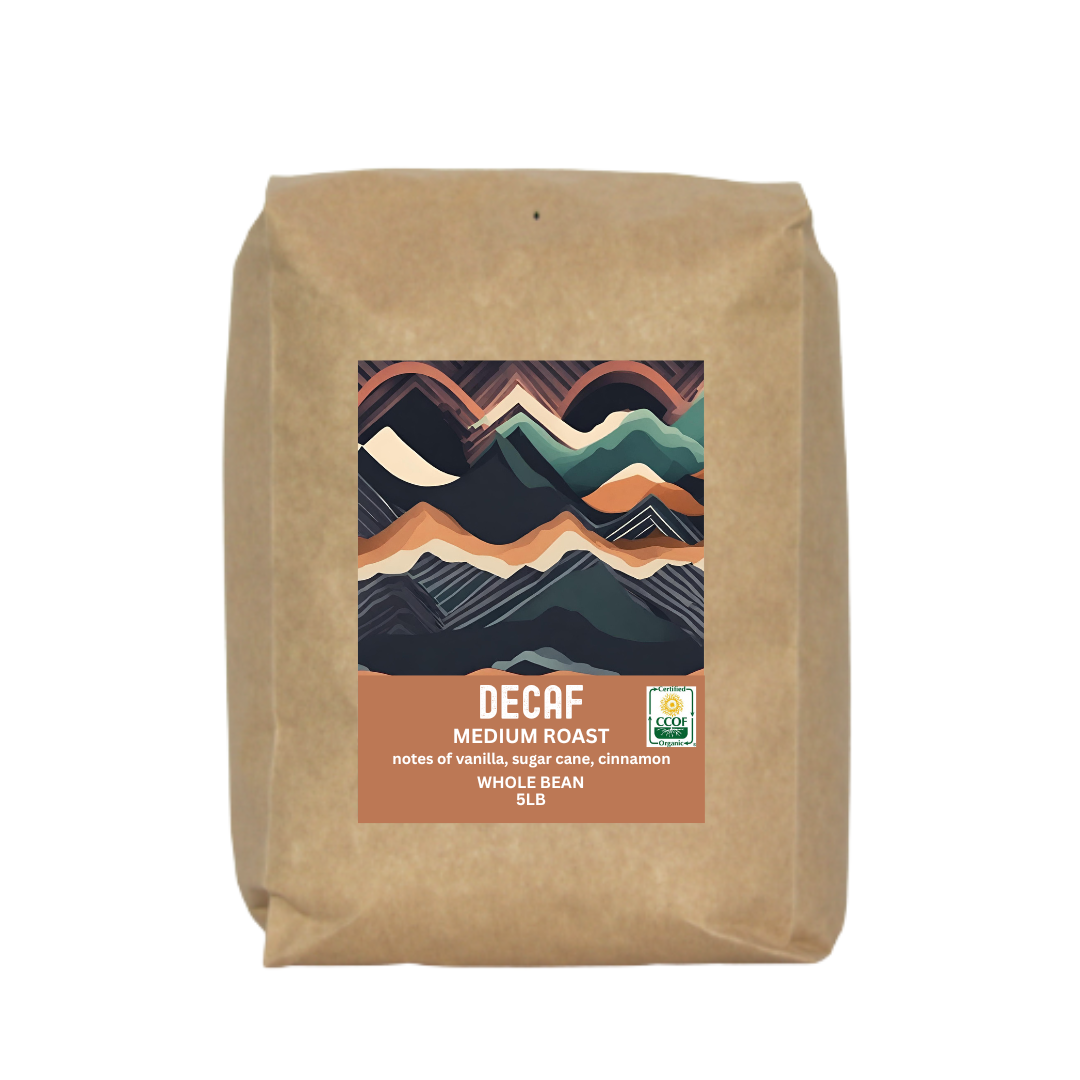 (5lbs) Five Star Coffee Whole Bean Organic Decaf - Gallery 2