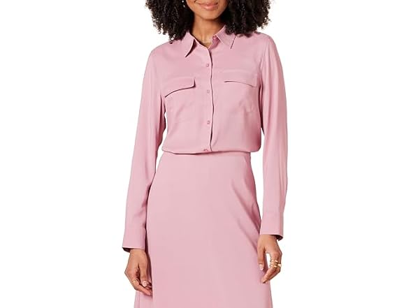 Amazon Essentials Women (XL) Georgette Long Shirt