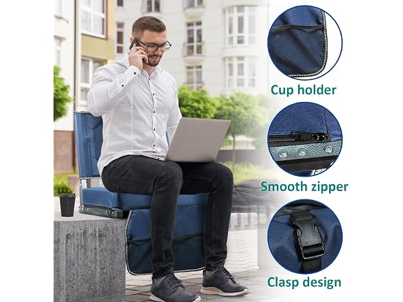 Stadium Seats with Back Support, 2 Pack