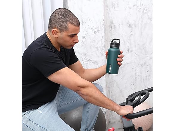 BJPKPK 27oz Insulated Water Bottles with Straw Lid